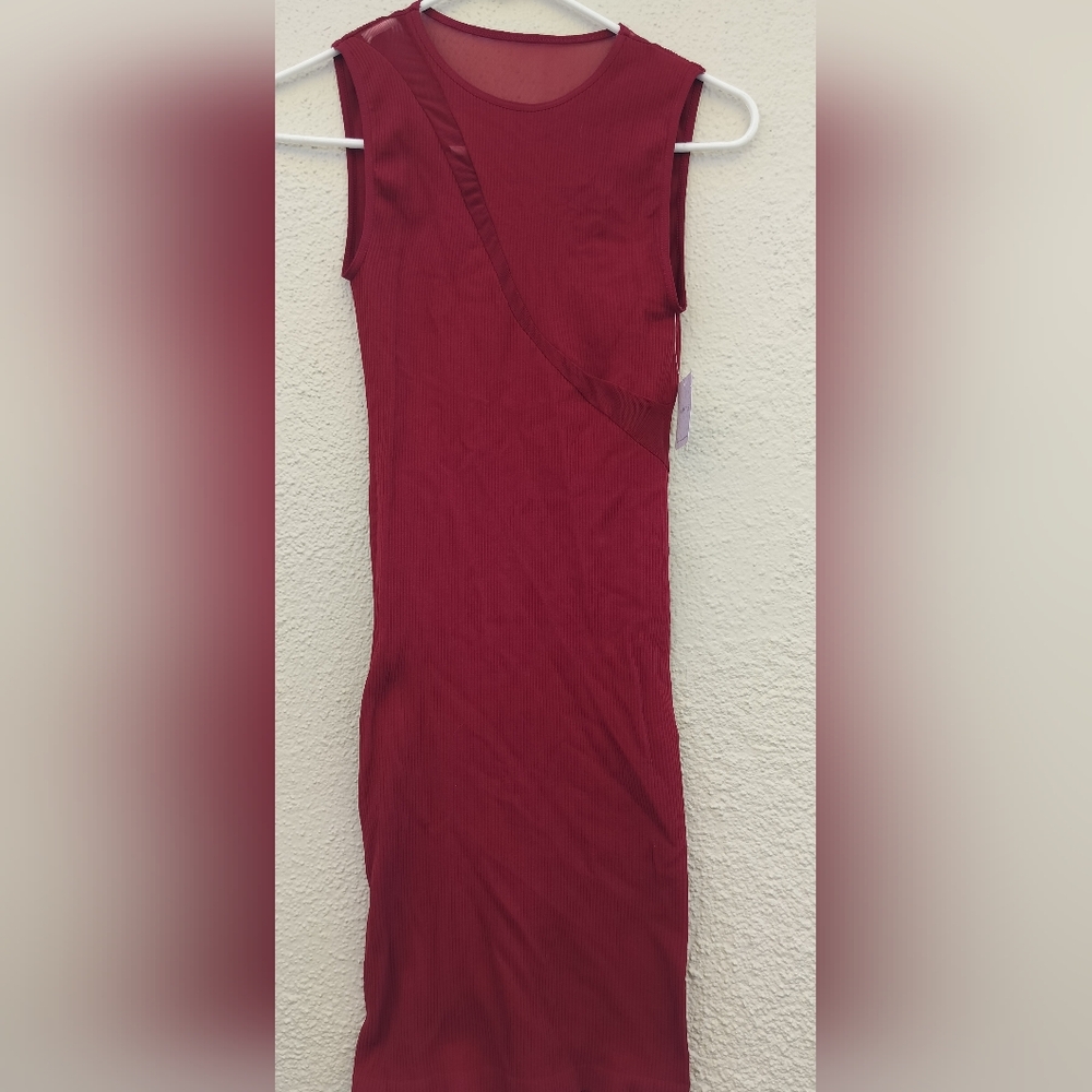 Free People Elegant Red Sleeveless Dress